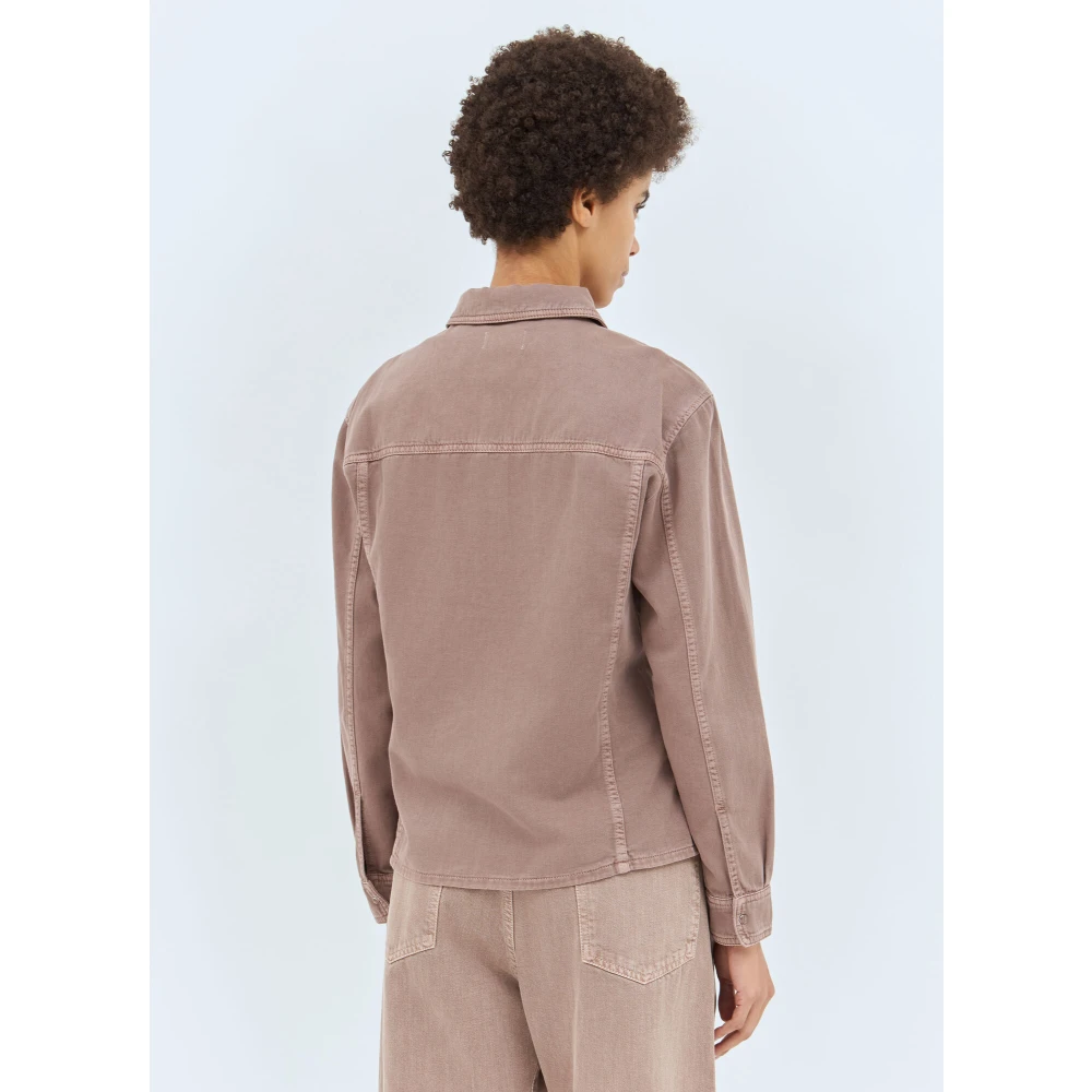 Lemaire Klassieke Denim Shirt met Zakken Pink Dames