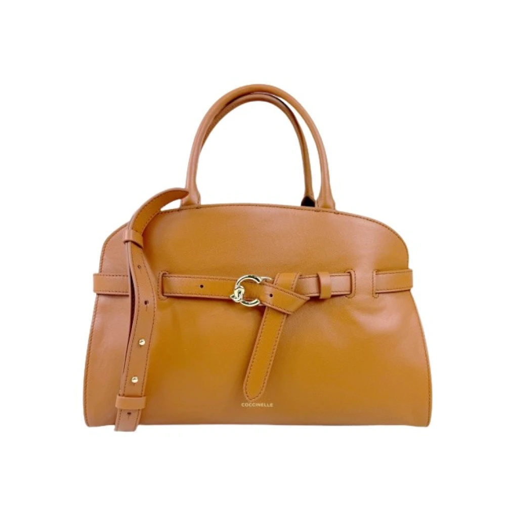 Coccinelle Women's Brown Handbags, One Size, Sabine Borsa 2 Manici C/Tracolla Grande