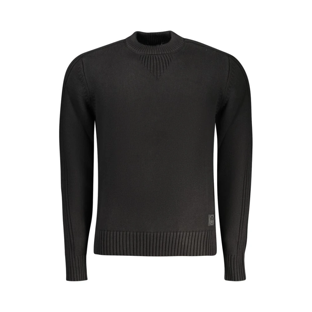 North Sails Men's Black Round-Neck Knitwear, 2XL, Crew Neck Jumper