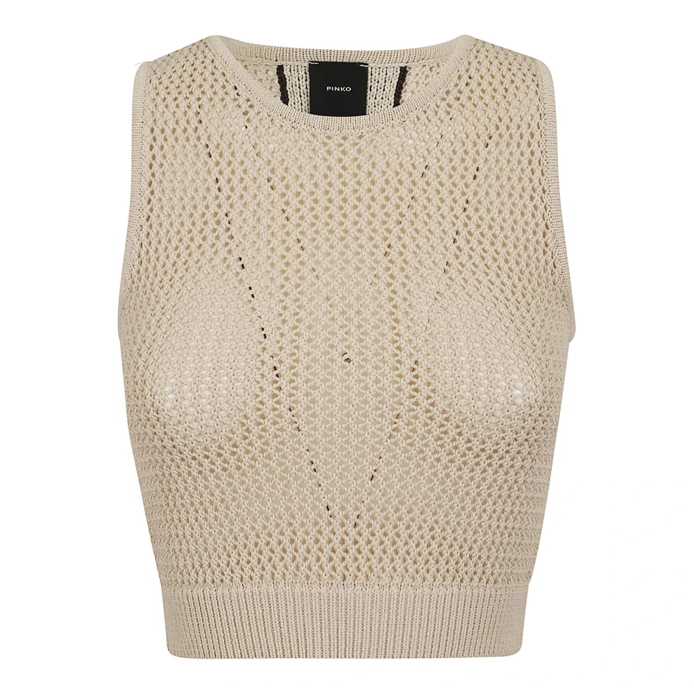 Pinko Women's Gray Morus Top - Sleeveless Tops - Xs - Tops