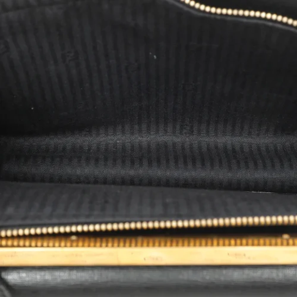 Fendi Vintage Pre-owned Leather handbags Black Dames