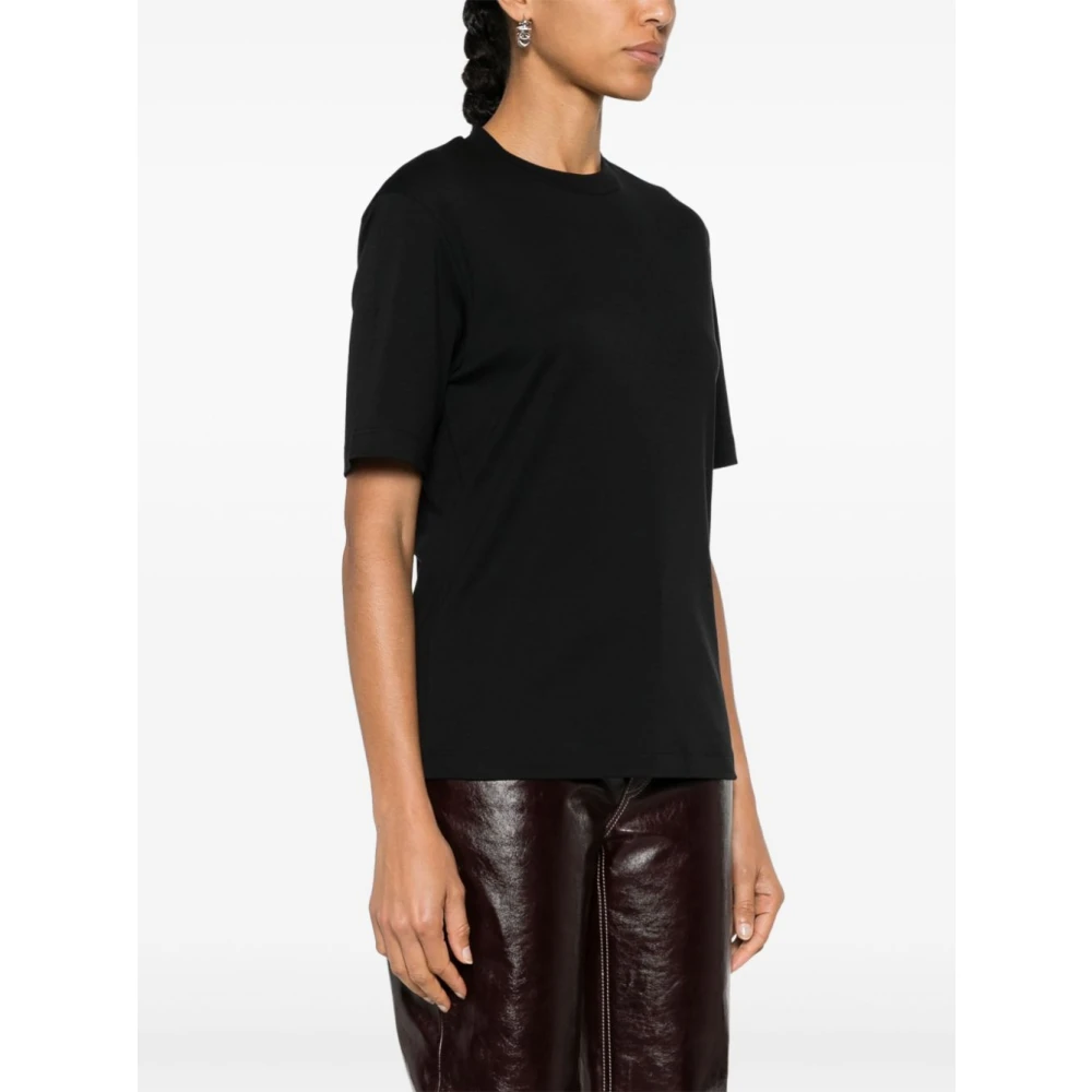 Salvatore Ferragamo Zwarte T-shirts Polos voor vrouwen Black Dames