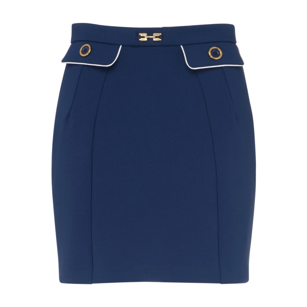 Elisabetta Franchi Blauwe Oceaan Rok Blue Dames