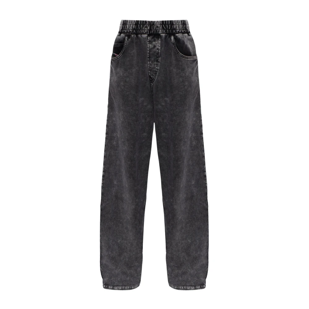 Diesel , Loose Fit Jeans, Female, Gray, Xs, Jeans Grey - Image 2