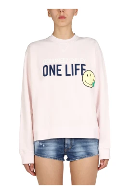 Felpa Smiley Crew Neck