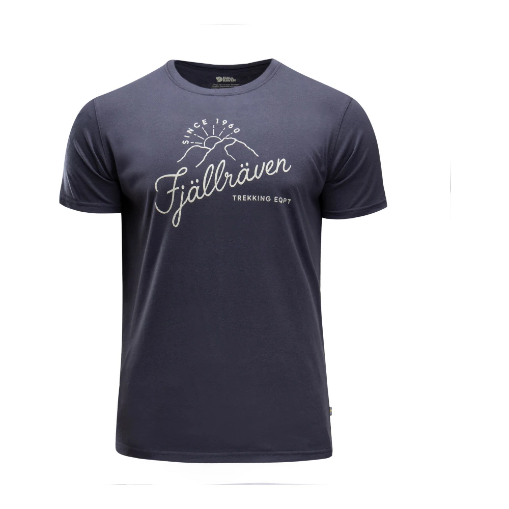 Fjällräven Heren T-shirt Regular Fit Navy Blauw Blue Heren