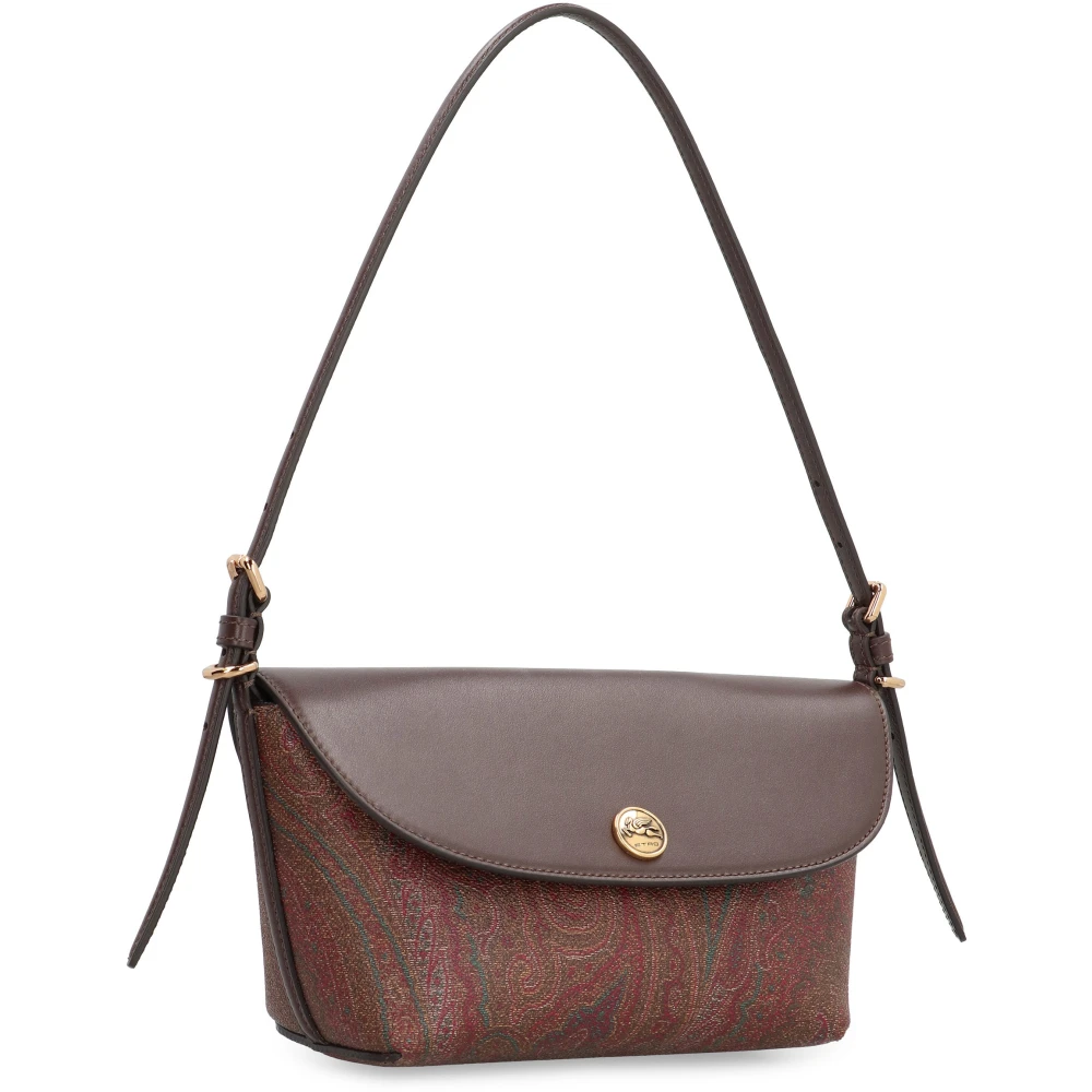 ETRO Schoudertas met paisley jacquard patroon en lederen details Multicolor Dames