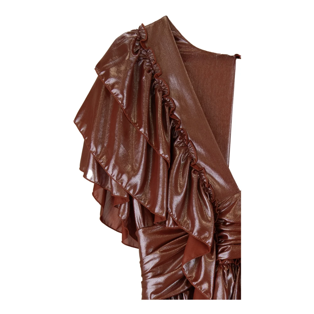 Aniye By Kort Jurk met V-hals en Volants Red Dames