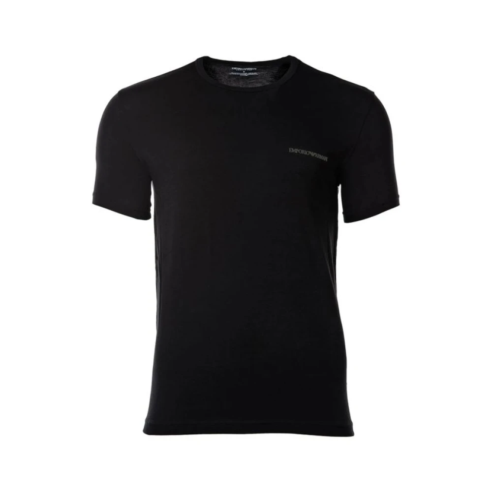 Emporio Armani Katoen Zwart T-shirt Herenondergoed Black Heren