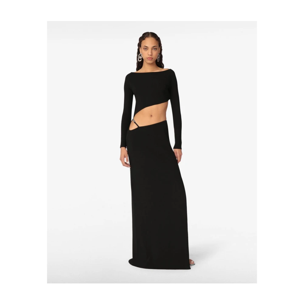 Gcds Viscose Jurken en Jumpsuits Black Dames