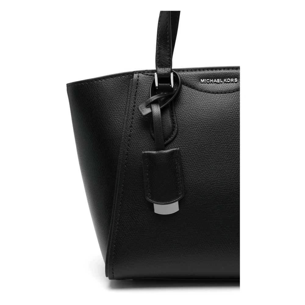 Michael Kors Taryn Kleine Lederen Convertible Crossbody Tas Black Dames
