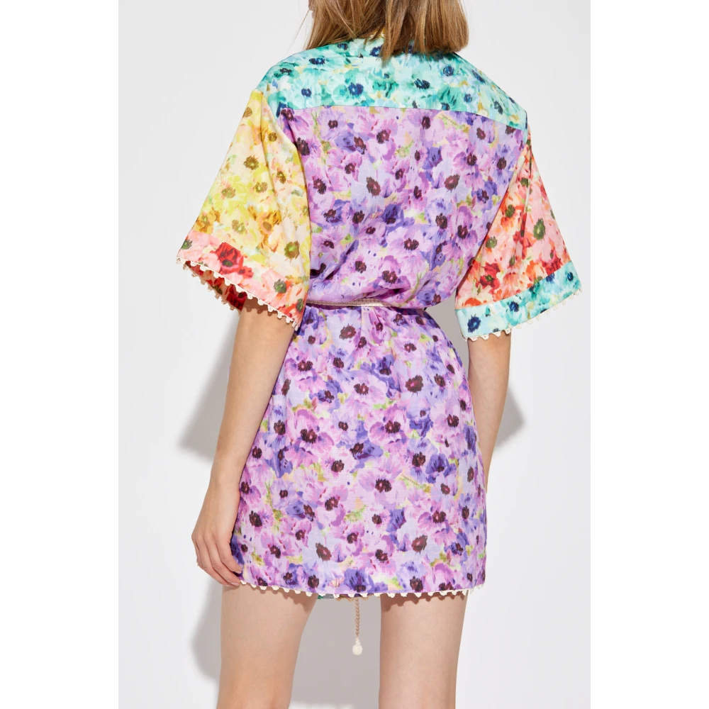 Zimmermann Bloemenmotief Jurk Multicolor Dames