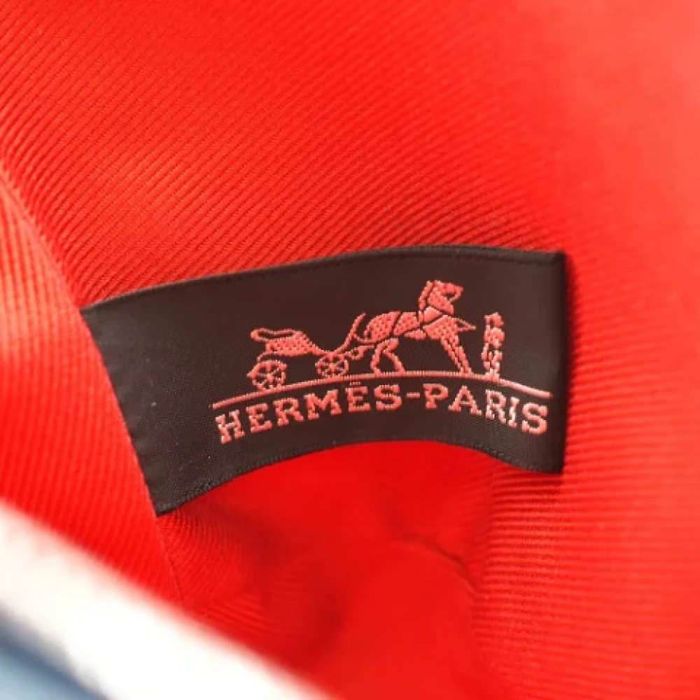 Hermès Vintage Pre-owned Canvas clutches Blue Dames