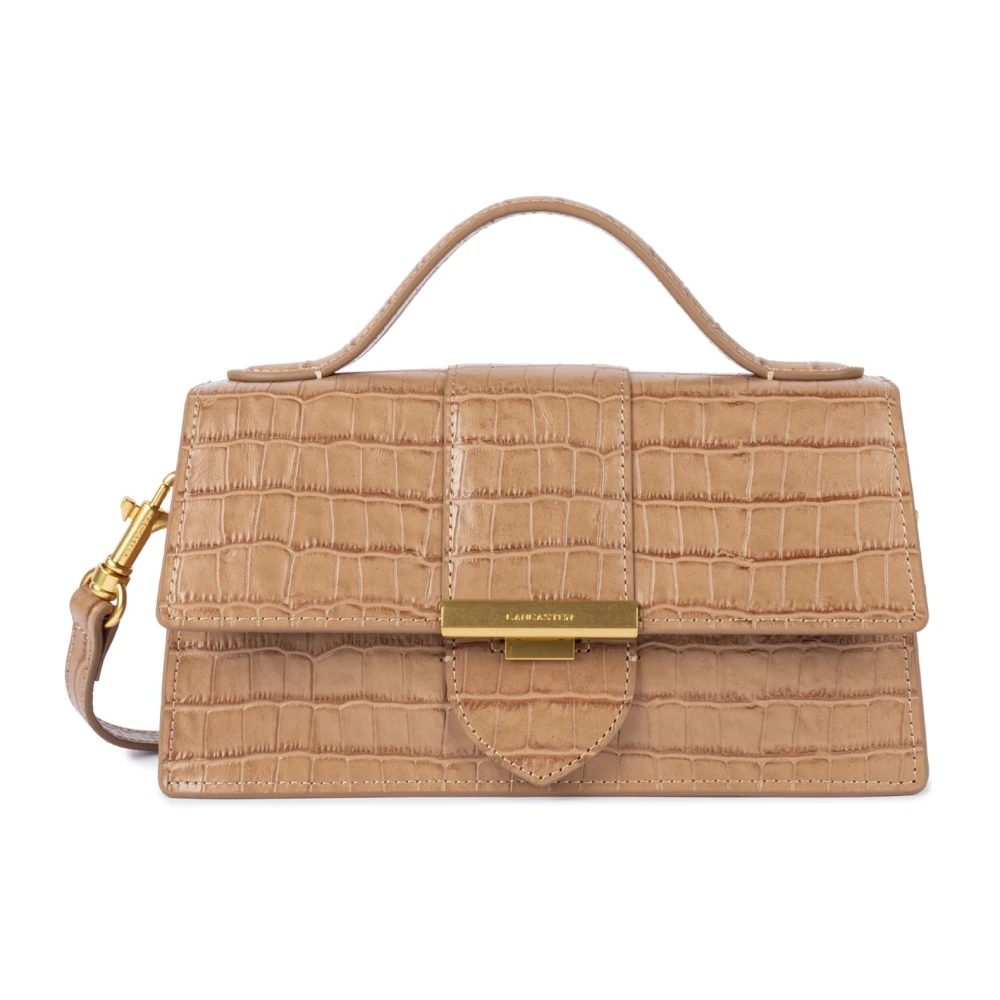 Lancaster Beige Handbags, Female, One Size, Flap Handbag M Exo Ily