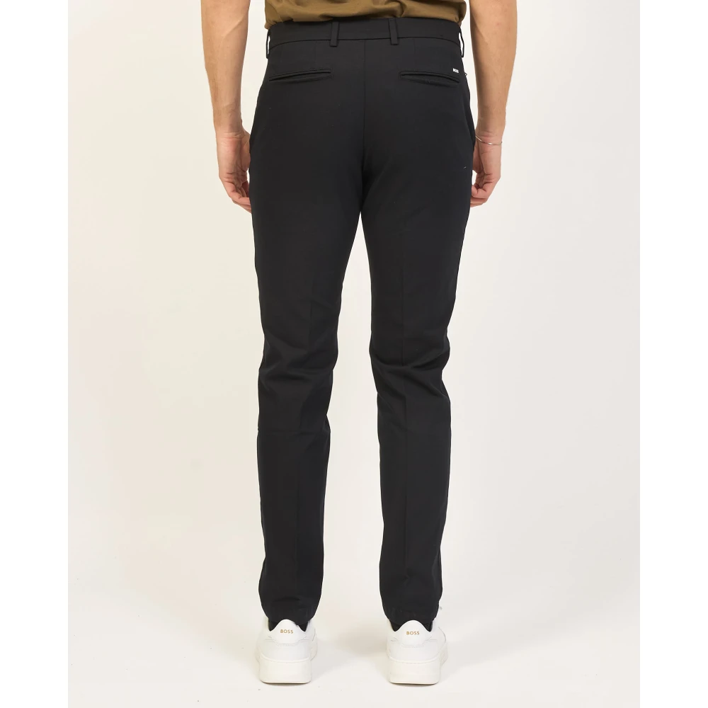 Boss Zwarte Slim Fit Broek Kaito Black Heren
