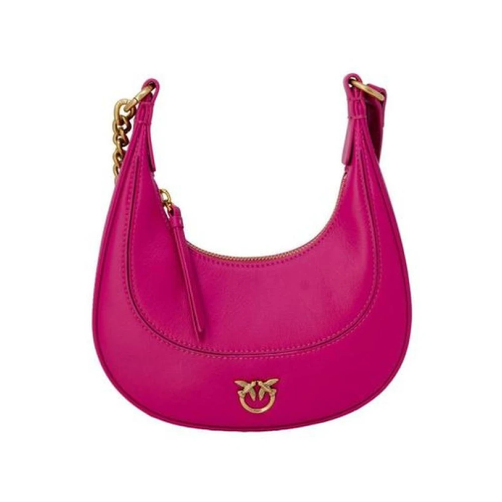 pinko Stijlvolle leren handtas voor vrouwen Pink Dames