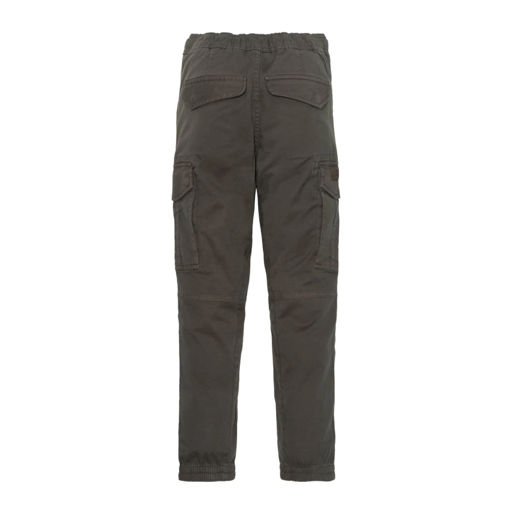 Schott NYC Stretch katoenen stadbroek Taps toelopend Gray Heren