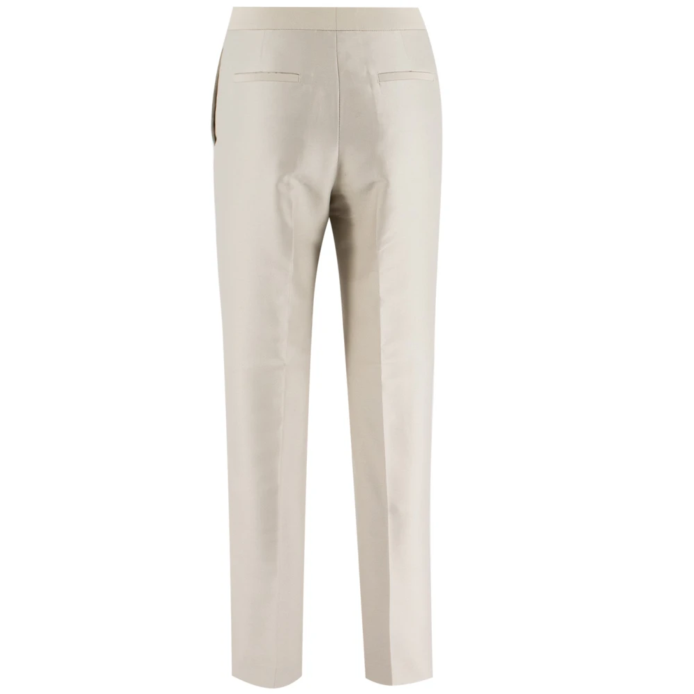 Fabiana Filippi Moderne Silhouet Hoge Taille Broek Gray Dames