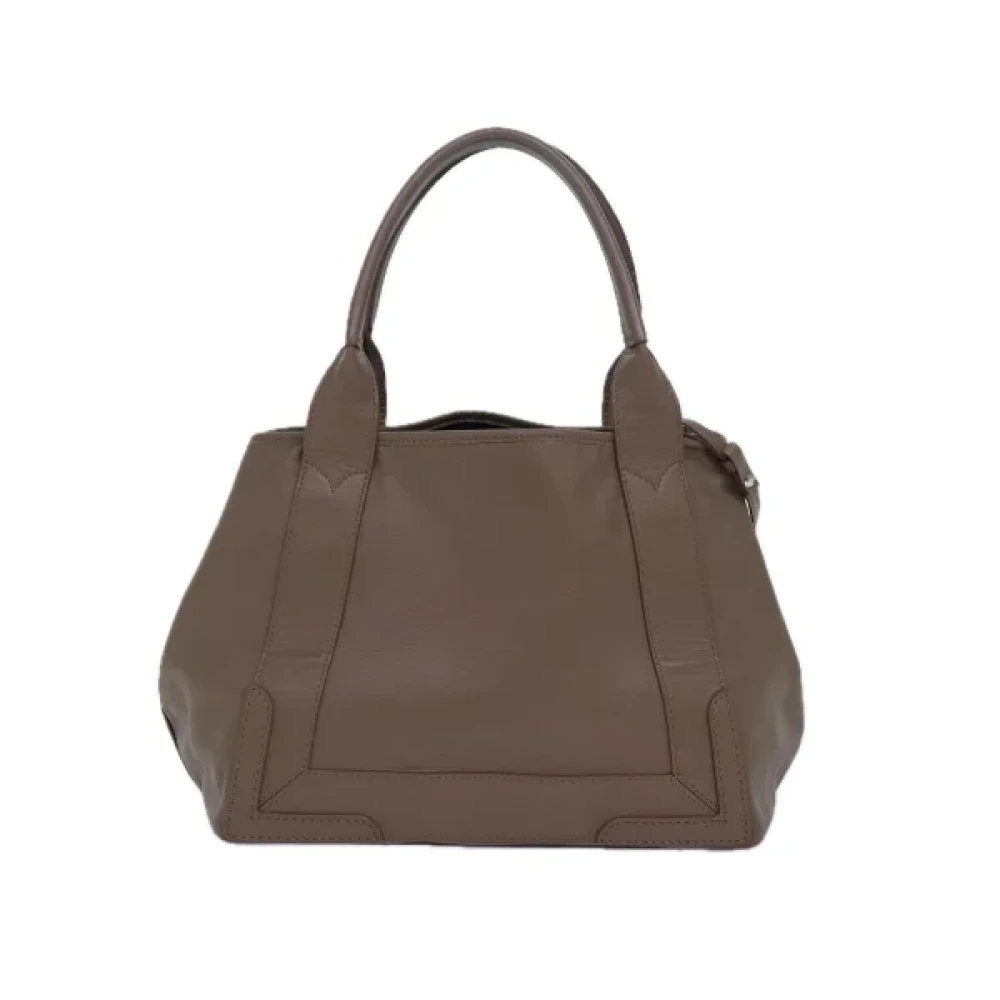 Balenciaga Vintage Pre-owned Leather handbags Gray Dames