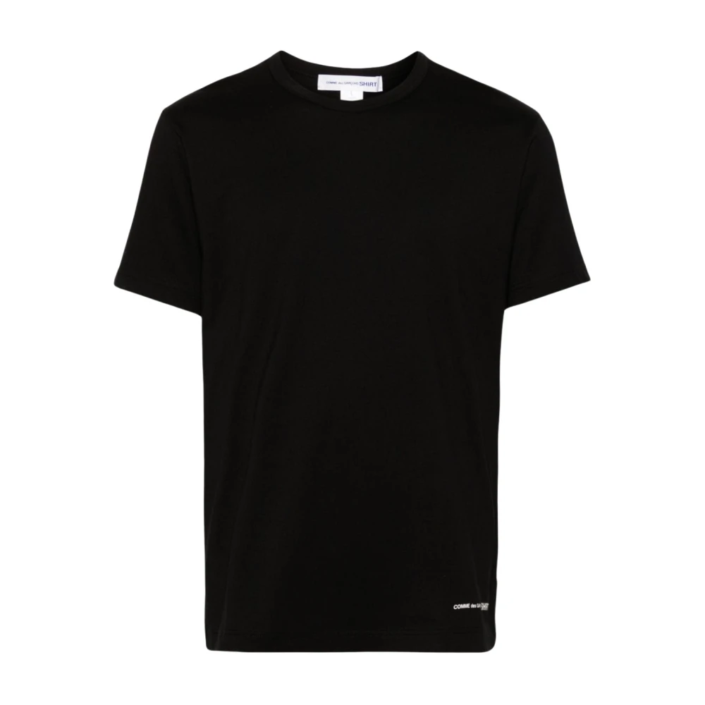 Comme des Garçons Zwart Tee Klassieke Stijl Black Heren