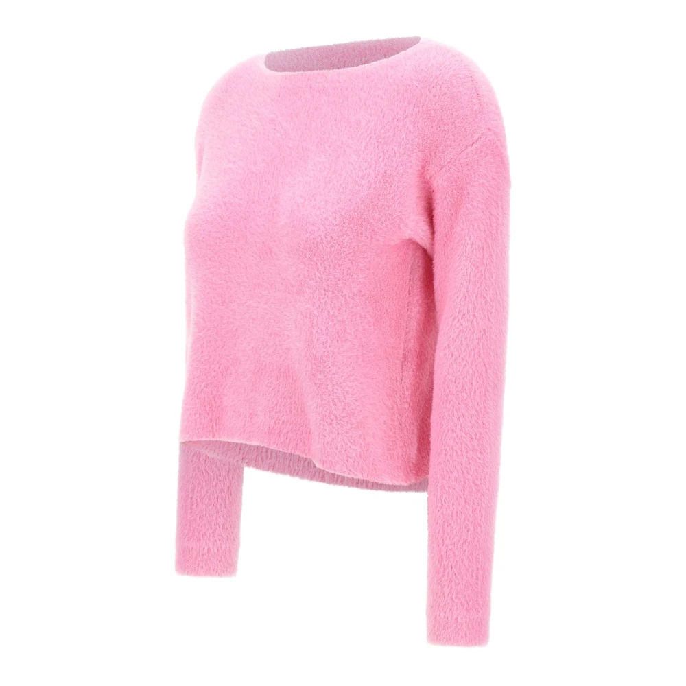 Kaos Bont Effect Roze Trui Pink Dames