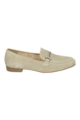 Beige Mocka Slip-On Skor