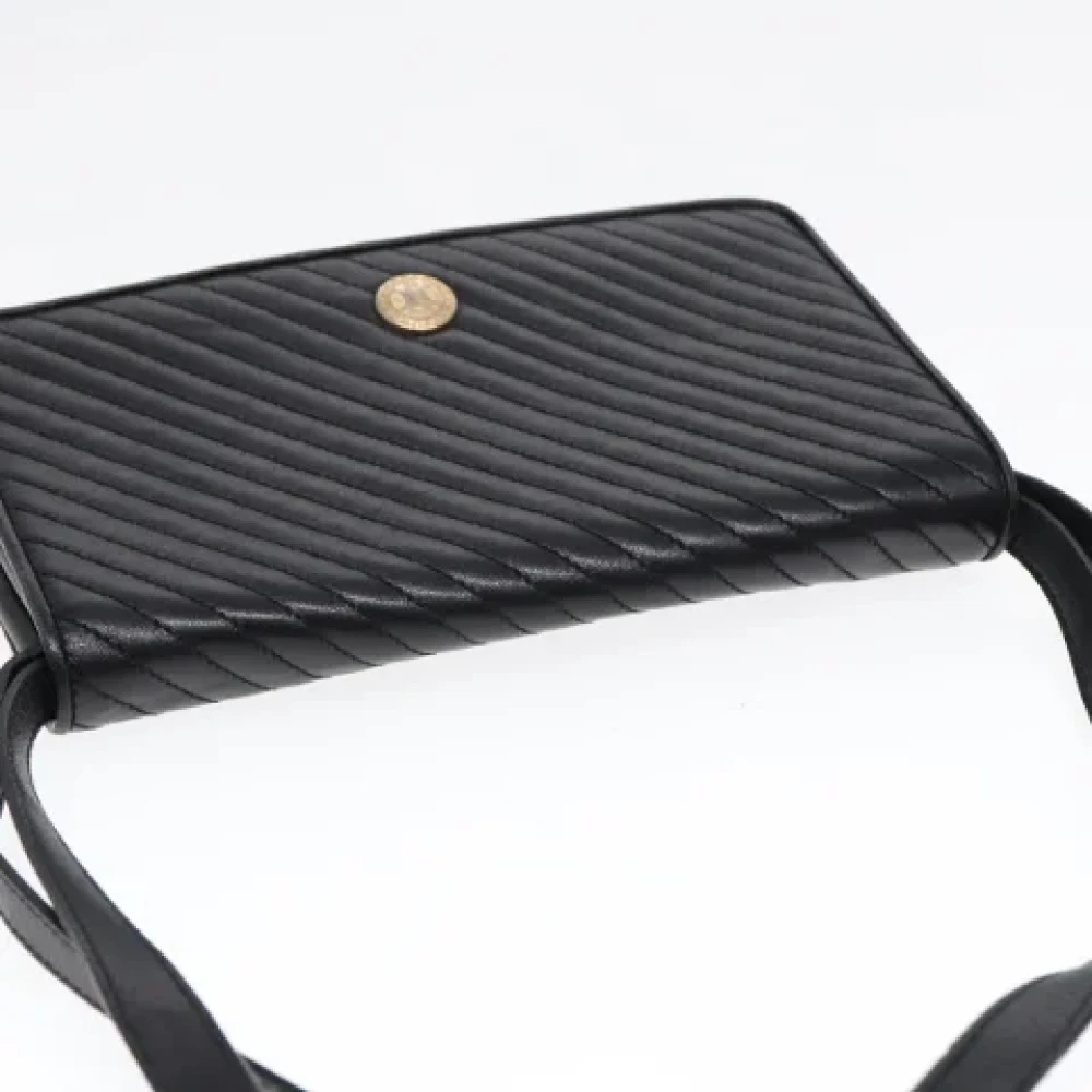 Celine Vintage Pre-owned Leather shoulder-bags Black Dames