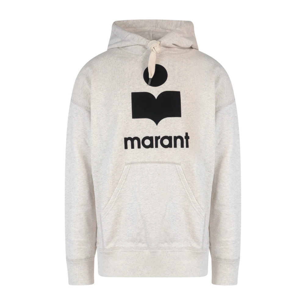 Isabel marant Beige Hoodie met Kangoeroezak Beige Heren