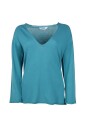 pull-en-coton-vert-a-col-en-v