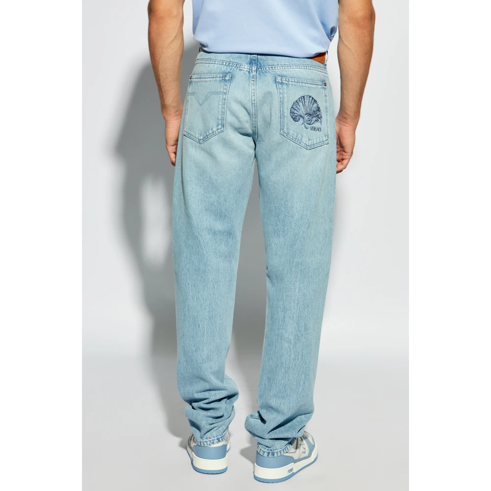 Versace Straight-leg jeans Blue Heren
