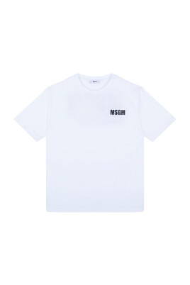 enfants-t-shirt-blanc-avec-logo-imprime