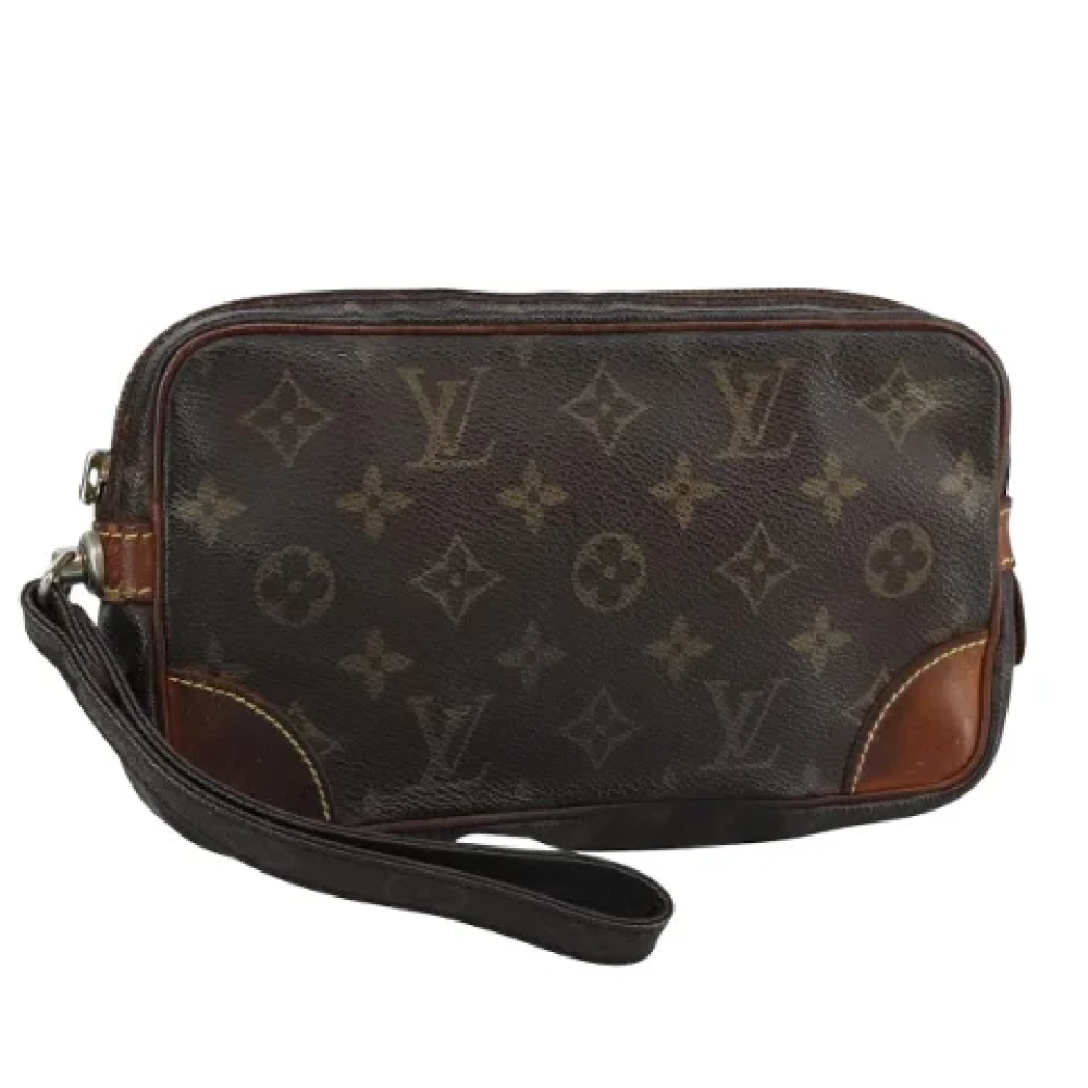 Louis Vuitton Vintage Pre-owned Canvas clutches Brown Dames