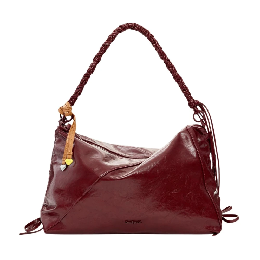 Desigual Donna Rosso Borse, Taglia Unica, New,