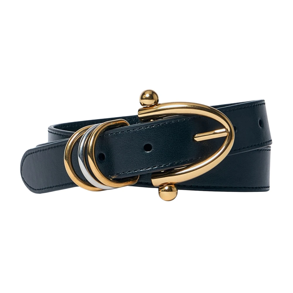 Chloé Leren armbandriem met gouden hardware Black Dames