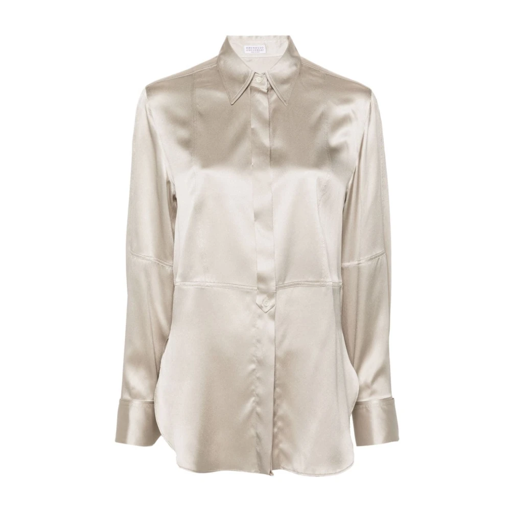 BRUNELLO CUCINELLI Stijlvolle Shirt voor Mannen Gray Dames
