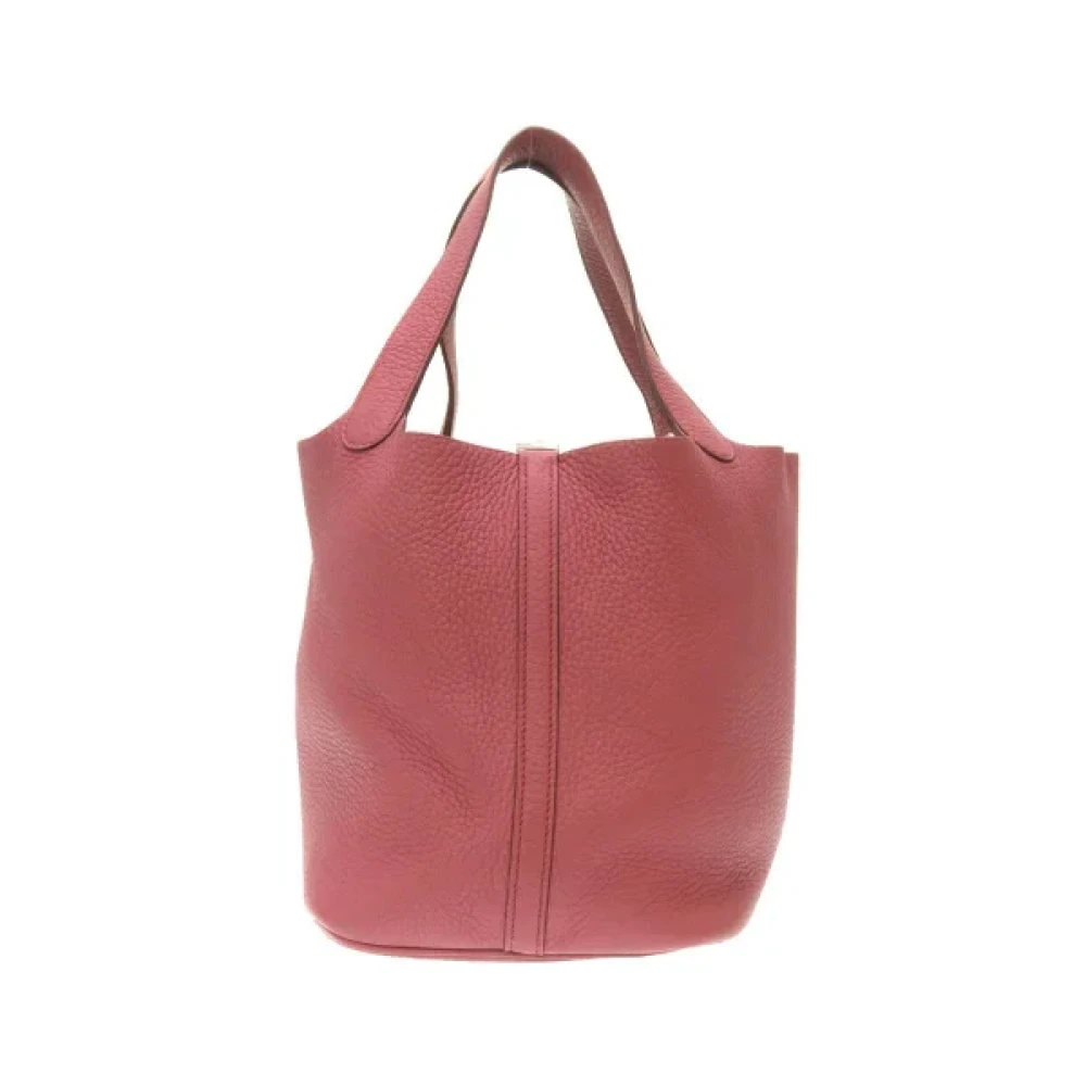 Hermès Vintage Pre-owned Leather handbags Pink Dames