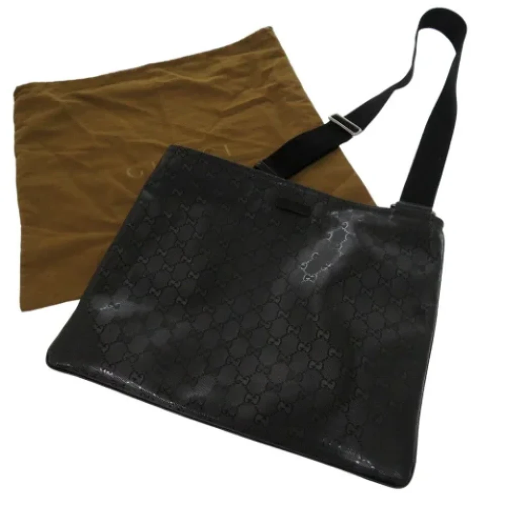 Gucci Vintage Pre-owned Coated canvas gucci-bags Black Dames