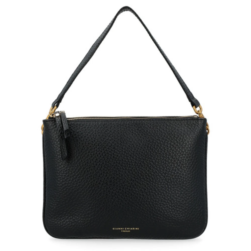 Gianni Chiarini Zwarte leren crossbody tas Frida Nero Black Dames