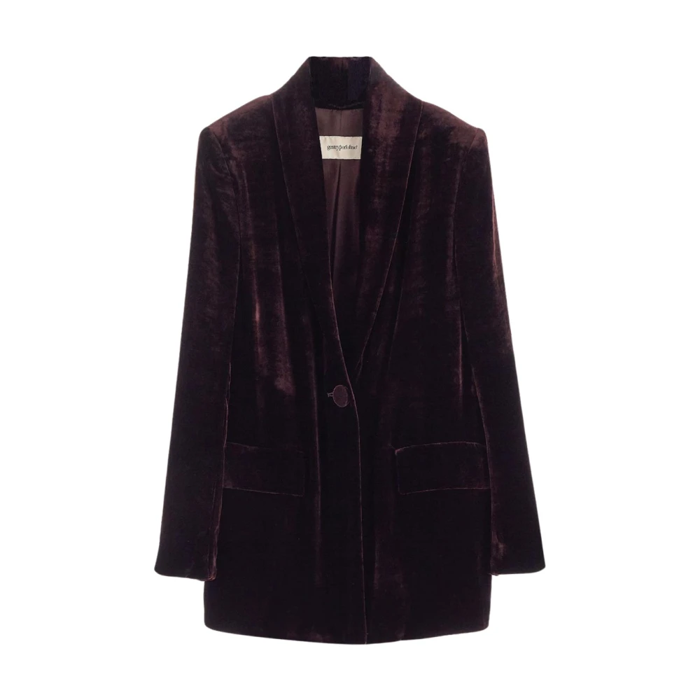 Gentryportofino Paarse Viscose Zijden Damesjas Purple Dames