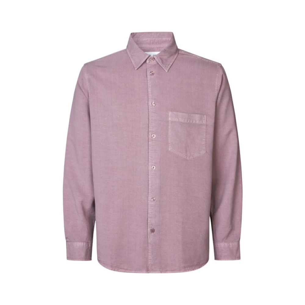 Samsøe Modern Damon P Shirt Purple Heren