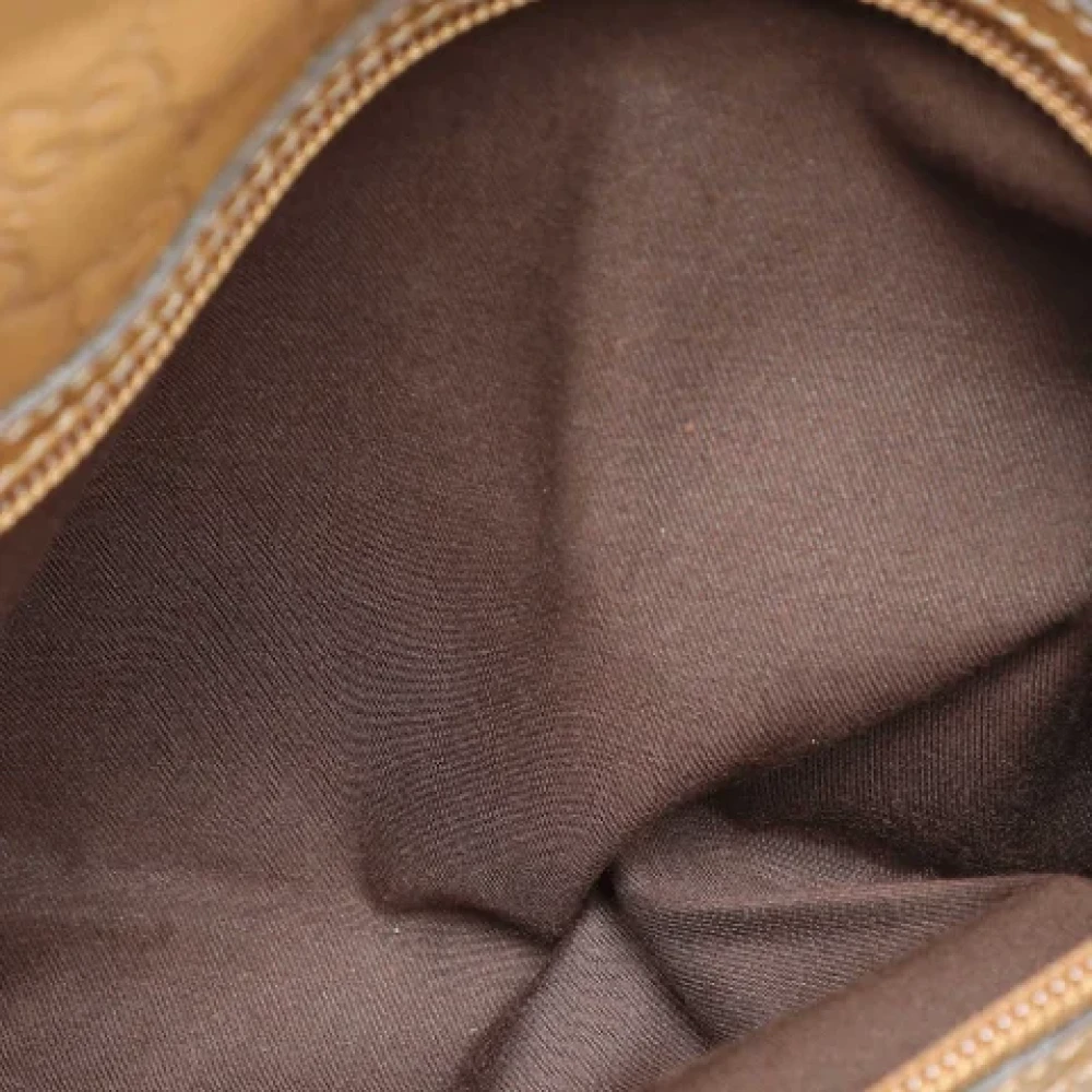 Gucci Vintage Pre-owned Leather gucci-bags Beige Dames
