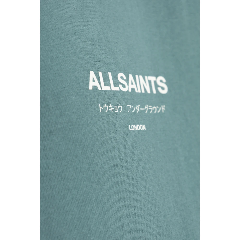 AllSaints Underground Oversized T-shirt Green Heren