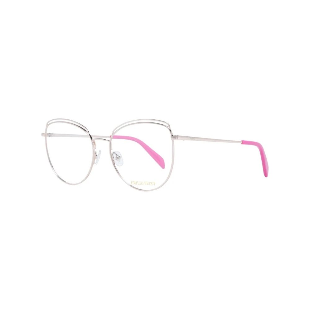 EMILIO PUCCI Roségoud Ronde Optische Monturen Pink Dames