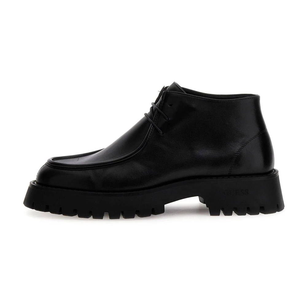 Guess Stijlvolle Moccasins voor Dames Black Heren