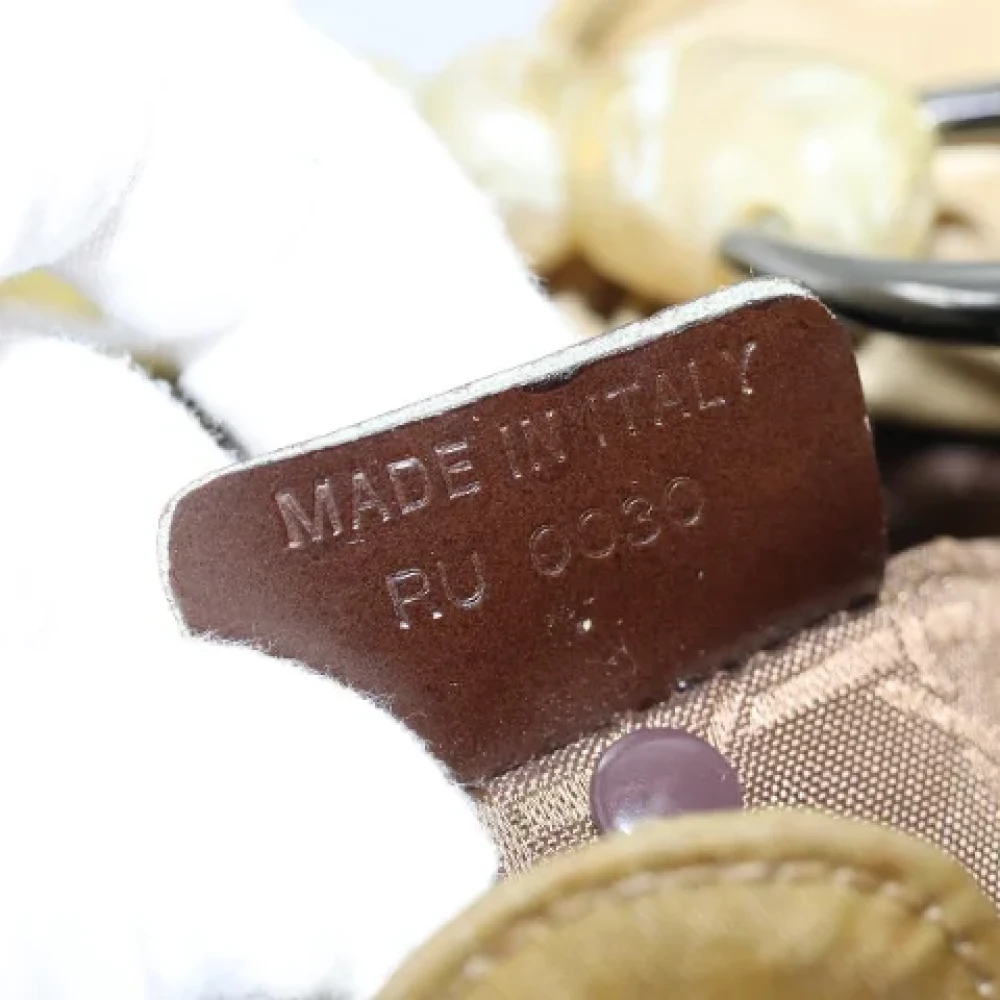 Dior Vintage Pre-owned Nylon handbags Beige Dames