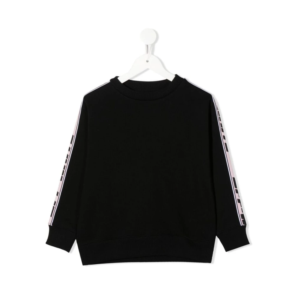 Off White Logo-Tape Crew Neck Sweatshirt Black, Flicka