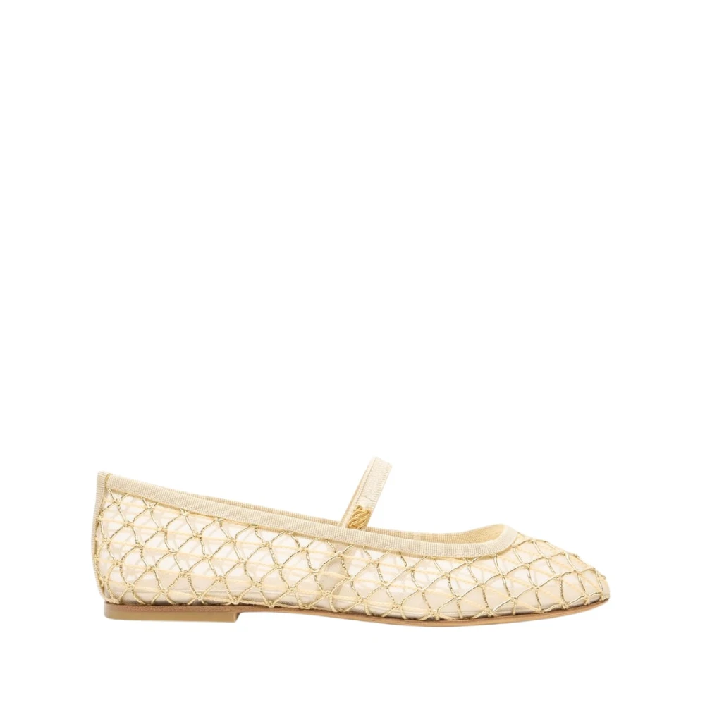 Casadei Women's Yellow Sifnos Ballet Flat - Ballerina Shoes - 8 Uk - Shoes