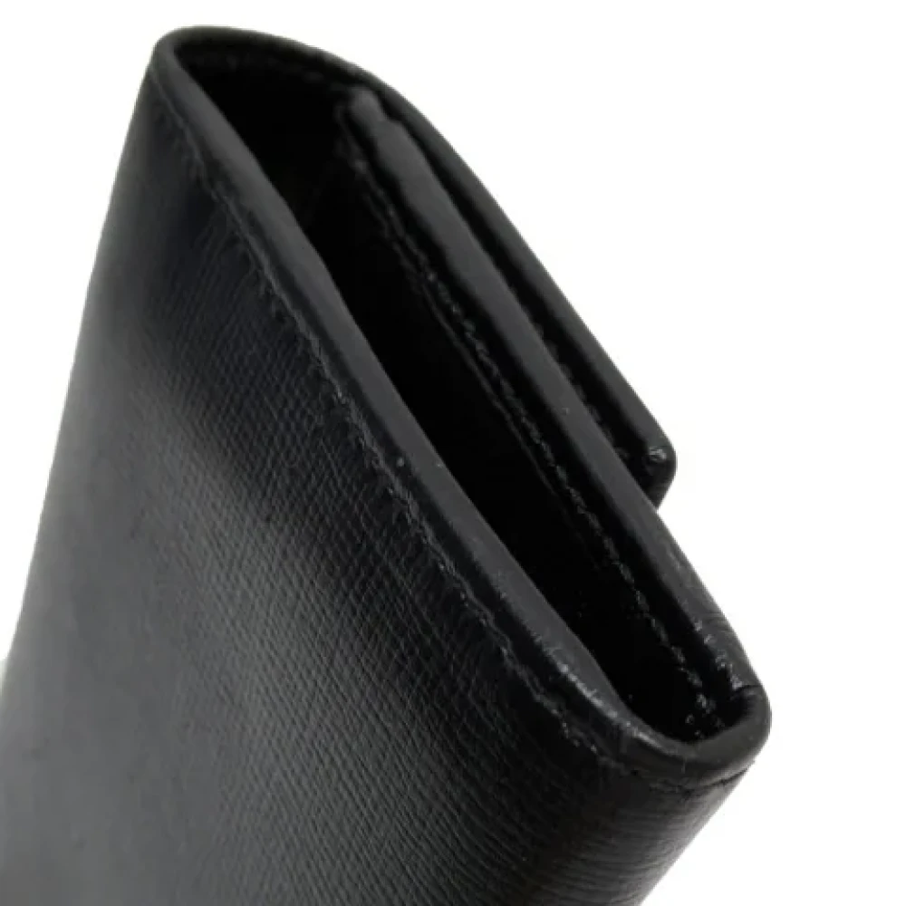 Gucci Vintage Pre-owned Leather wallets Black Dames
