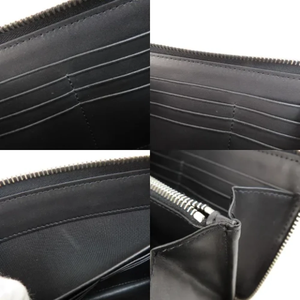 Valentino Vintage Pre-owned Leather wallets Black Dames