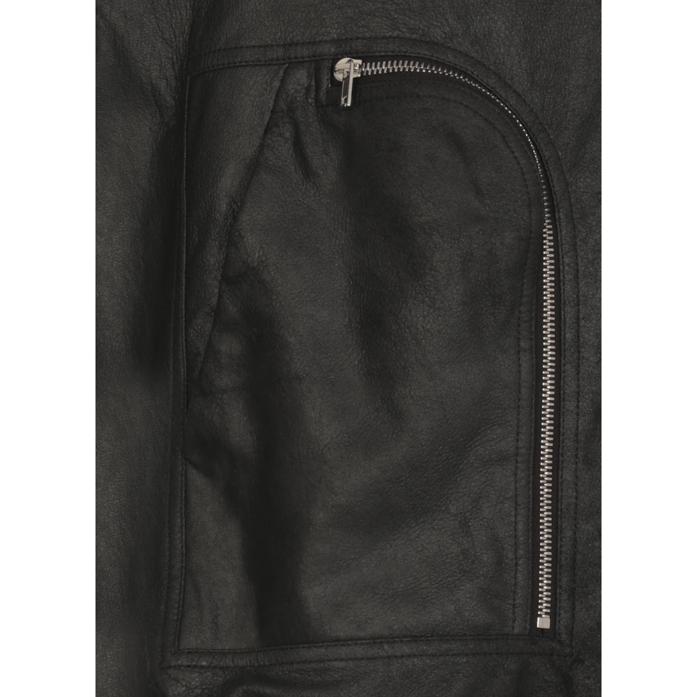 Rick Owens Bauhaus Flight Bomberjack Black Heren